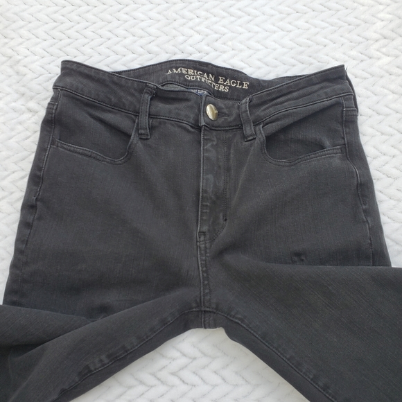AEO 360° Super Stretch Hi-Rise Black Jegging Size 8 Regular - Picture 5 of 15